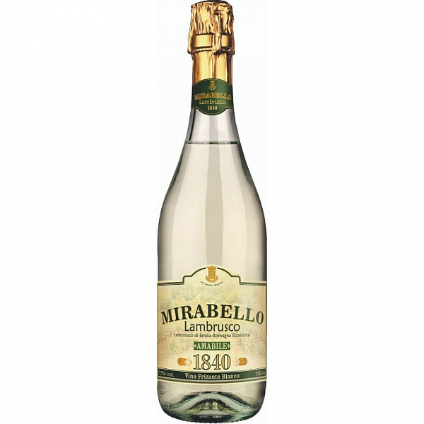 Игристое вино Mirabello Lambrusco Bianco 0.75 л