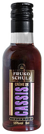 Ликер Fruko Schulz Creme de Cassis PET 0.05 л