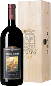 Красное Сухое Вино Brunello di Montalcino Banfi 2018 г. 0.75 л Gift Box