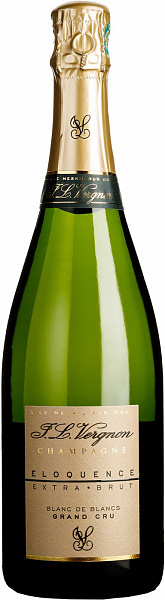 Шампанское Champagne J. L. Vergnon Eloquence Extra Brut Blanc de Blancs Grand Cru 0.75 л