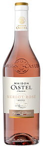 Розовое Сухое Вино Merlot Rose Pays d'Oc IGP Maison Castel 0.75 л