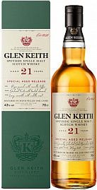 Виски Glen Keith 21 Years Old 0.7 л Gift Box