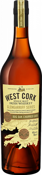 Виски West Cork Glengarriff Series Bog Oak Charred Cask Single Malt Irish 0.7 л