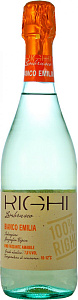 Белое Полусладкое Игристое вино Lambrusco Emilia IGT Righi Bianco 0.75 л