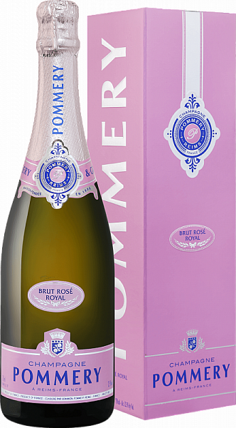 Игристое вино Pommery Rose Royal Champagne AOC 0.75 л Gift Box
