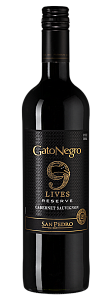 Красное Сухое Вино Gato Negro 9 Lives Reserve Cabernet Sauvignon 0.75 л