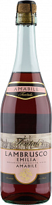 Розовое Полусладкое Игристое вино Fontale Lambrusco Emilia IGT Rosato Amabile 0.75 л