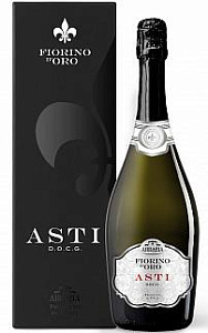 Белое Сладкое Игристое вино Fiorino d'Oro Asti Spumante Abbazia 0.75 л Gift Box