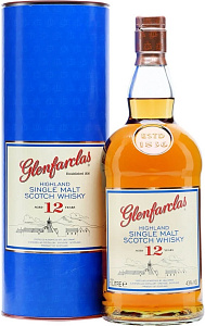 Виски Glenfarclas 12 Years Old 1 л в подарочной упаковке