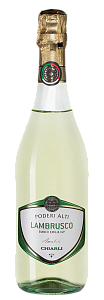 Белое Полусладкое Шипучее вино Lambrusco dell'Emilia Bianco Poderi Alti 0.75 л