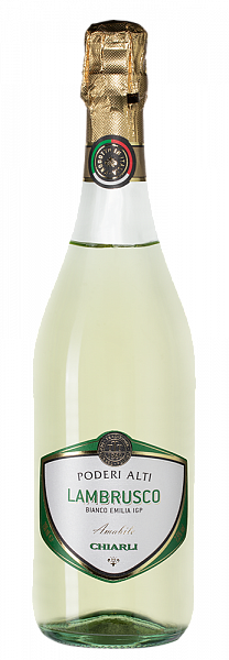 Шипучее вино Lambrusco dell'Emilia Bianco Poderi Alti 0.75 л