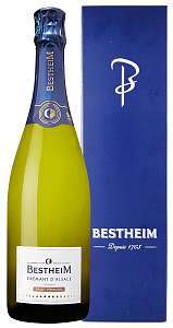 Белое Брют Игристое вино Cremant D'Alsace AOC Bestheim Brut Premium 0.75 л Gift Box