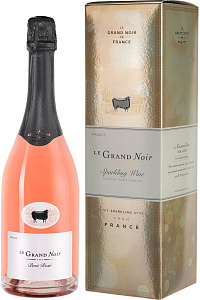 Розовое Брют Игристое вино Le Grand Noir Brut Reserve Rose 0.75 л Gift Box