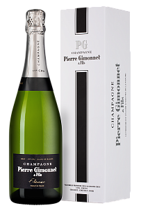 Белое Брют Шампанское Fleuron Blanc de Blancs Premier Cru Brut Pierre Gimonnet & Fils 2018 г. 0.75 л Gift Box