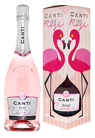 Игристое вино Canti Rose Romantic 0.75 л Gift Box