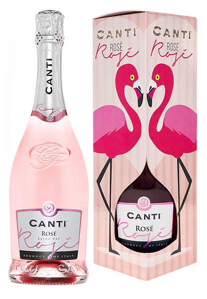 Игристое вино Canti Rose 0.75 л Gift Box № 1