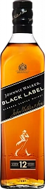 Виски Johnnie Walker Black Label Blended Scotch Whisky 0.75 л