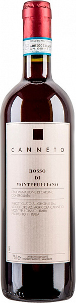 Вино Canneto Rosso di Montepulciano DOC Organic 2019 г. 0.75 л