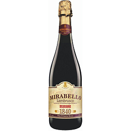 Игристое вино Mirabello Lambrusco Rosso 0.75 л