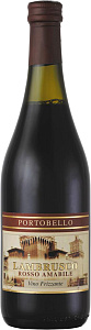 Красное Полусладкое Игристое вино Portobello Lambrusco Rosso Emilia 0.75 л