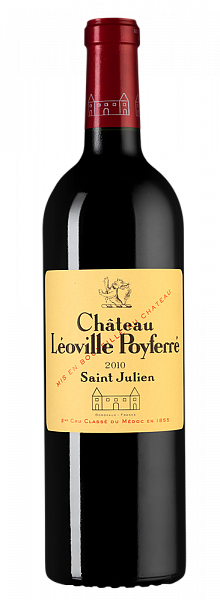 Вино Chateau Leoville Poyferre Saint Julien 2-nd Cru Classe du Medoc 2010 г. 0.75 л