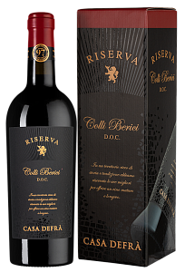 Красное Сухое Вино Casa Defra Colli Berici Riserva 0.75 л Gift Box