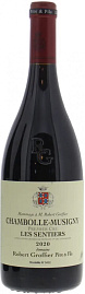 Вино Domaine Robert Groffier Pere & Fils Chambolle-Musigny 1er Cru Les Sentiers 2020 г. 0.75 л