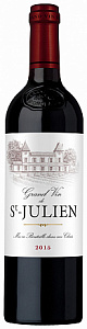 Красное Сухое Вино Maison Ginestet Grand Vin de Saint-Julien 2016 г. 0.75 л