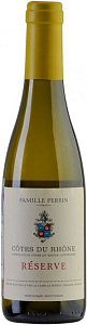 Белое Сухое Вино Cotes du Rhone Blanc Reserve Famille Perrin 2022 г. 0.375 л