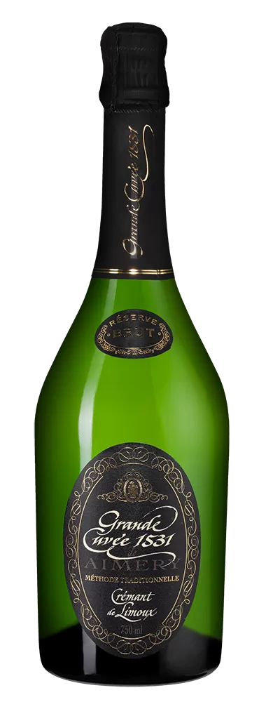 Белое Брют Игристое вино Grande Cuvee 1531 Cremant de Limoux Brut Reserve Aimery Sieur d'Arques 2017 г. 0.75 л