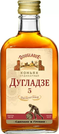 Коньяк Дугладзе 5 Лет 0.2 л купить по низкой цене 630 ₽ в винотеке ...