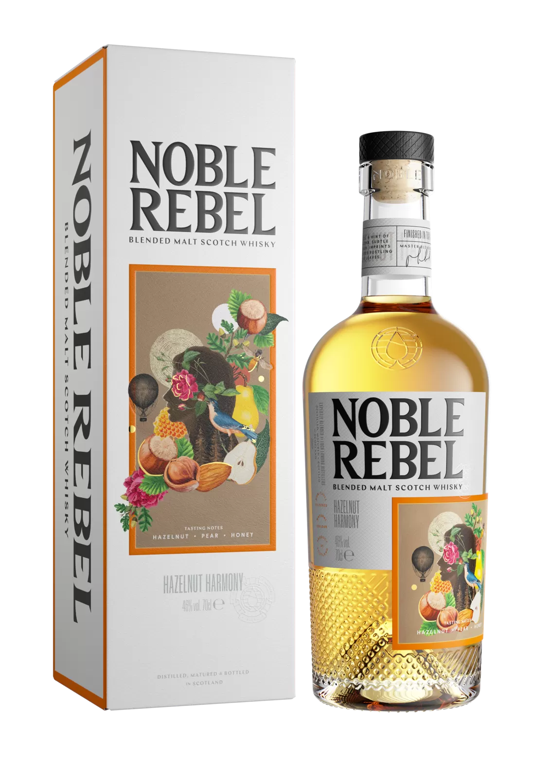 Виски Noble Rebel Hazelnut Harmony Blended Malt Whisky 0.7 л Gift Box  купить в Москве – Нобл Ребел Хезелнат Хэрмони Блендед Молт в подарочной  коробке по цене 4 507 ₽