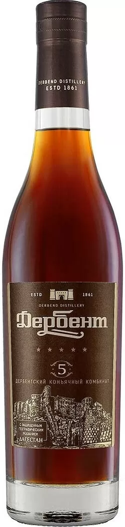 Коньяк Дербент 5 звезд 0.5 л купить по цене 892 ₽ в магазинах Winemore ...