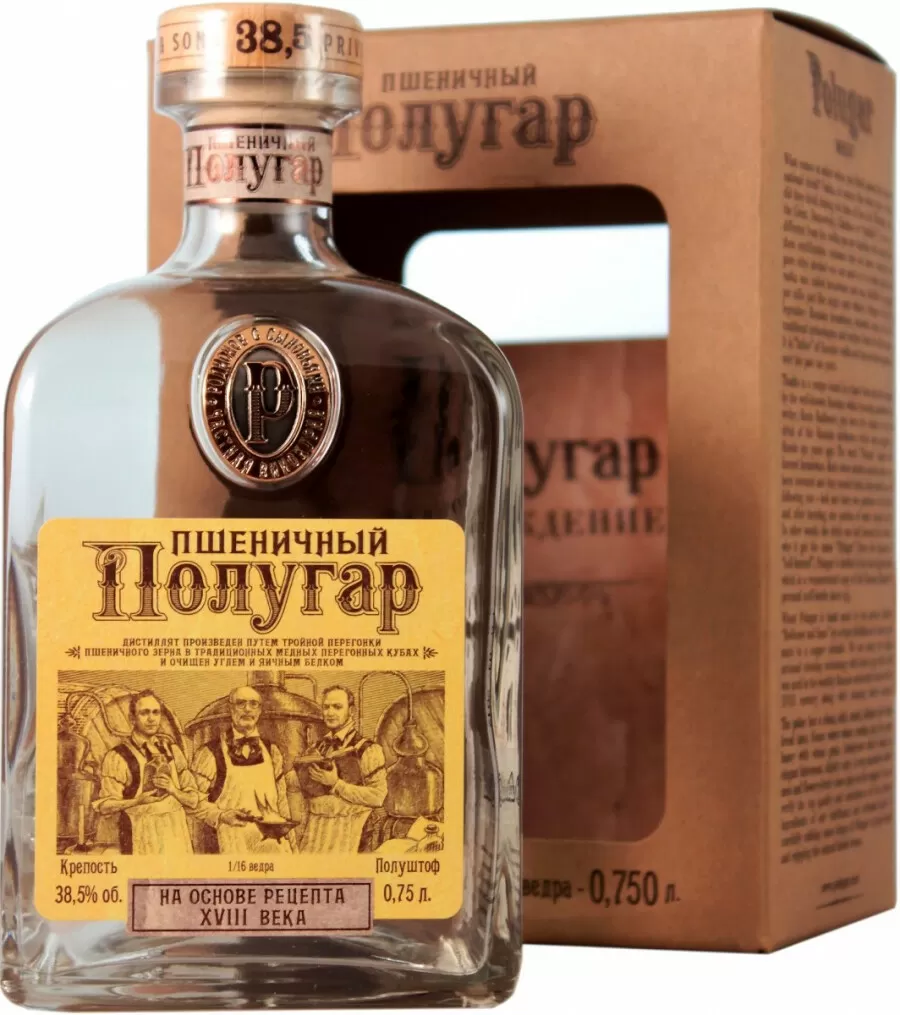 Водка Полугар Пшеничный 0.75 л Gift Box купить в Москве в магазинах  WINEMORE – Polugar Wheat в подарочной коробке по цене 5 080 ₽