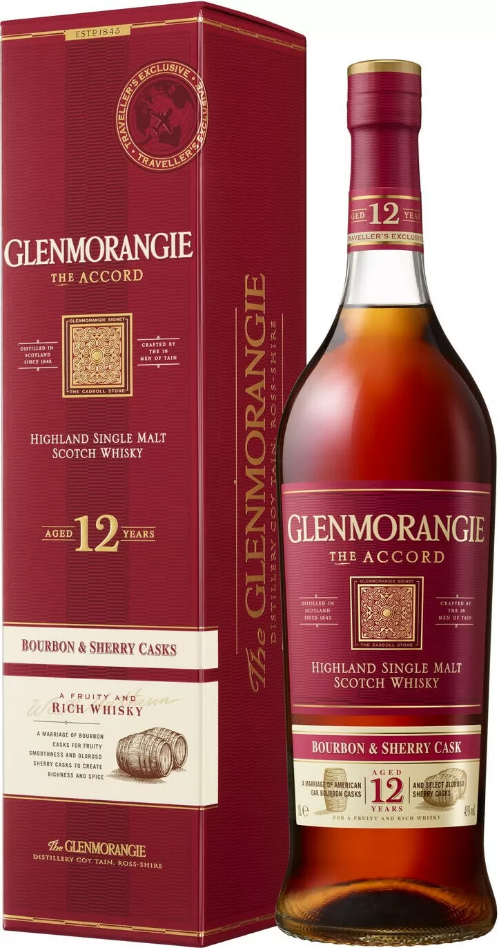 Виски Glenmorangie The Accord 12 Years Old 1 л Gift Box купить в Москве –  Гленморанджи Аккорд 12-летний в подарочной коробке по цене 8 969 ₽