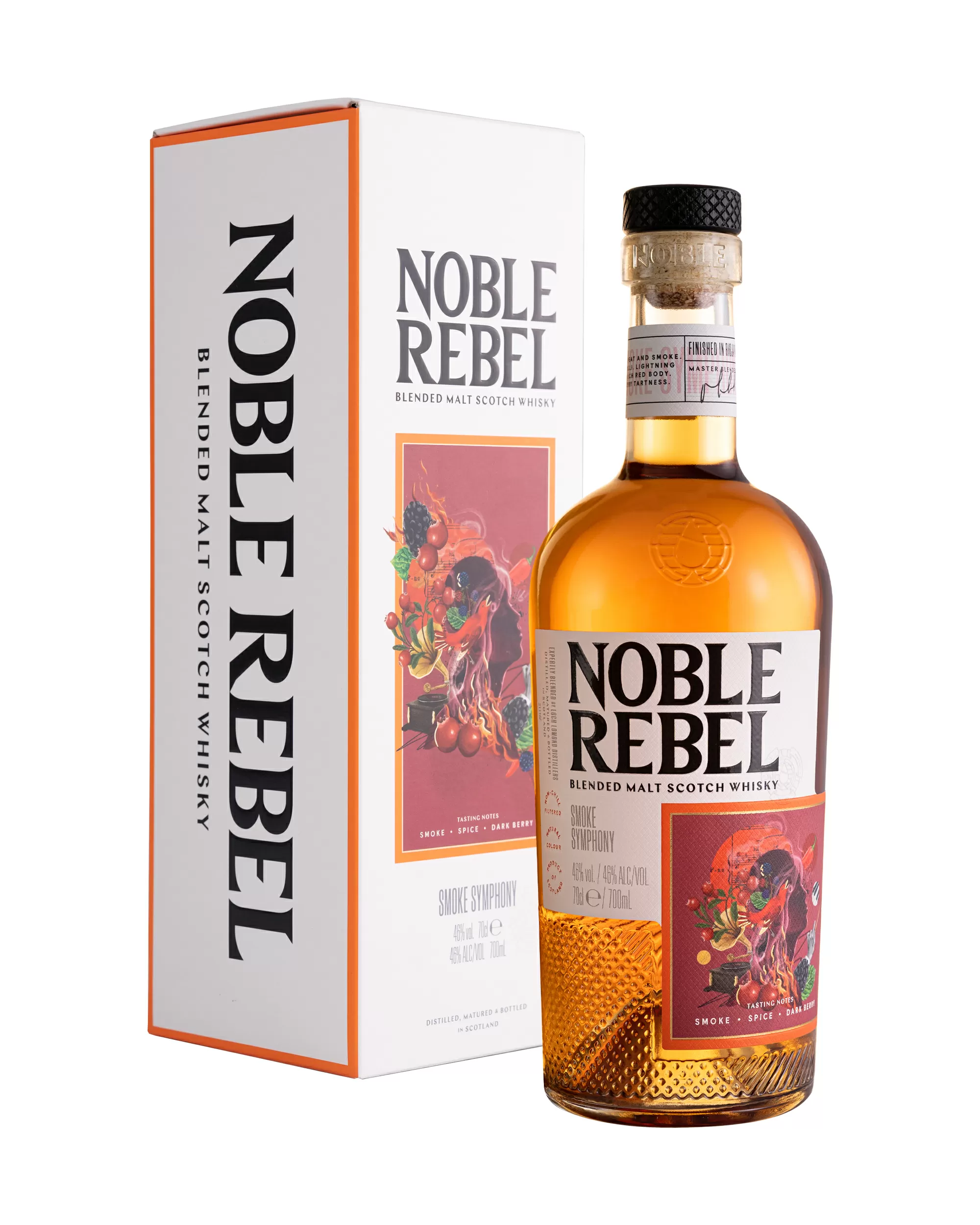 Виски Noble Rebel Smoke Symphony Blended Malt Whisky 0.7 л Gift Box купить  в Москве – Нобл Ребел Смоук Симфони Блендед Молт в подарочной коробке по  цене 4 370 ₽