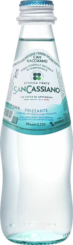 Вода газированная San Cassiano Glass 0.25 л