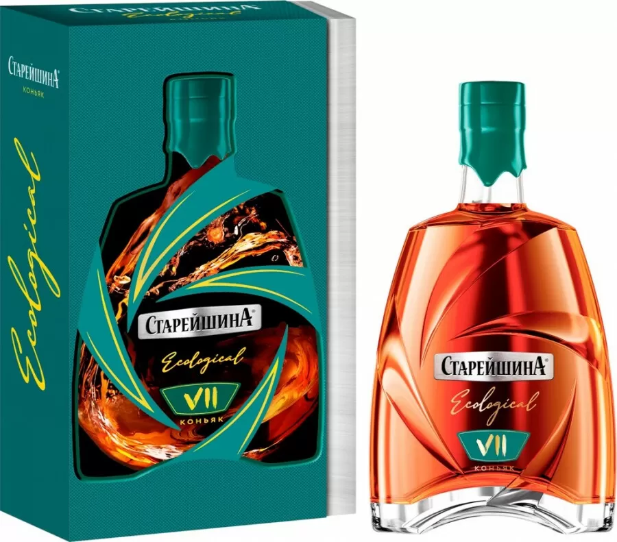Коньяк Старейшина КВ 7 Лет 0.5 л Gift Box купить по низкой цене 902 ₽ в ...