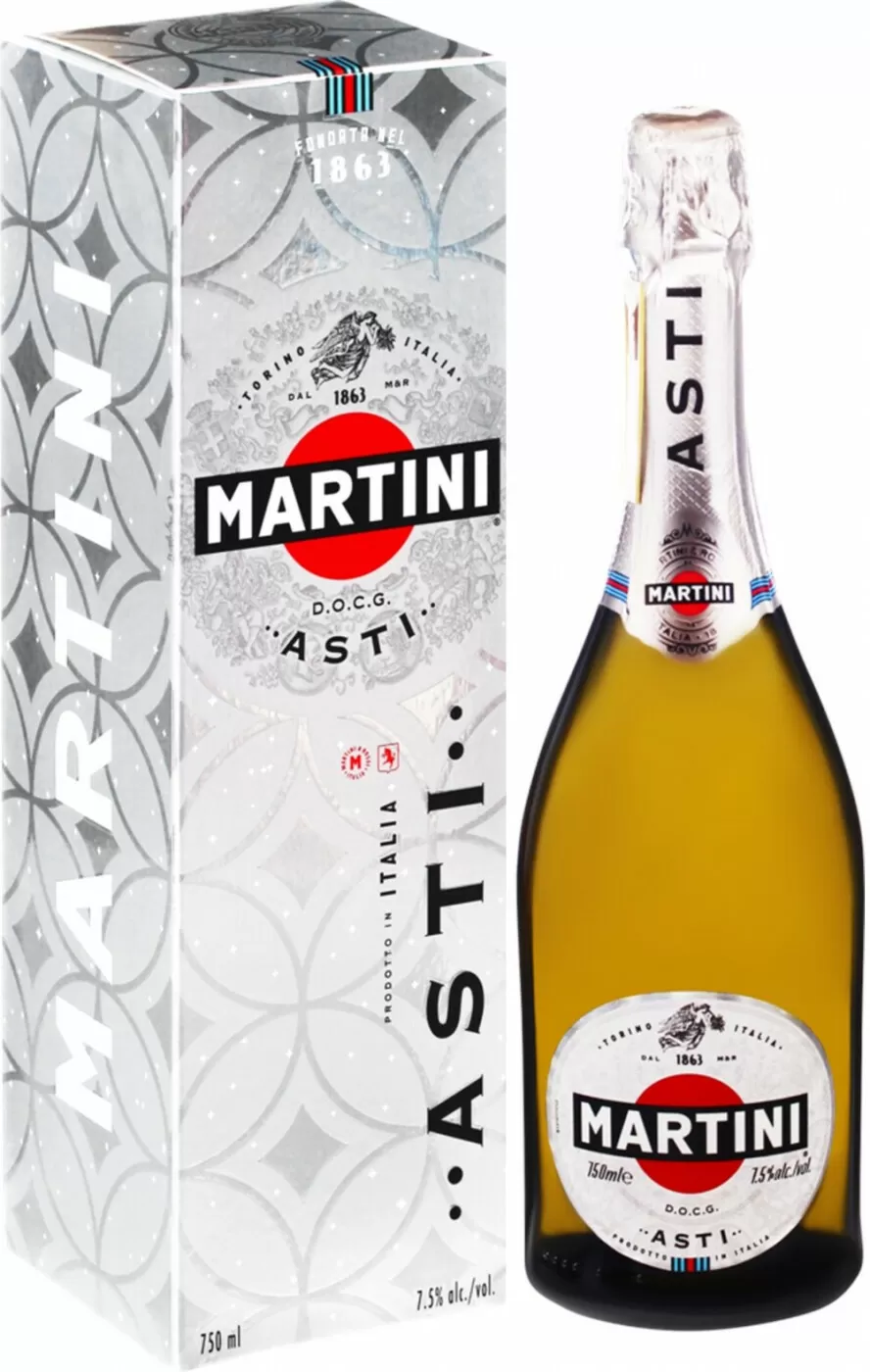 Игристое вино Martini Asti 0.75 л Gift Box - цена в Москве