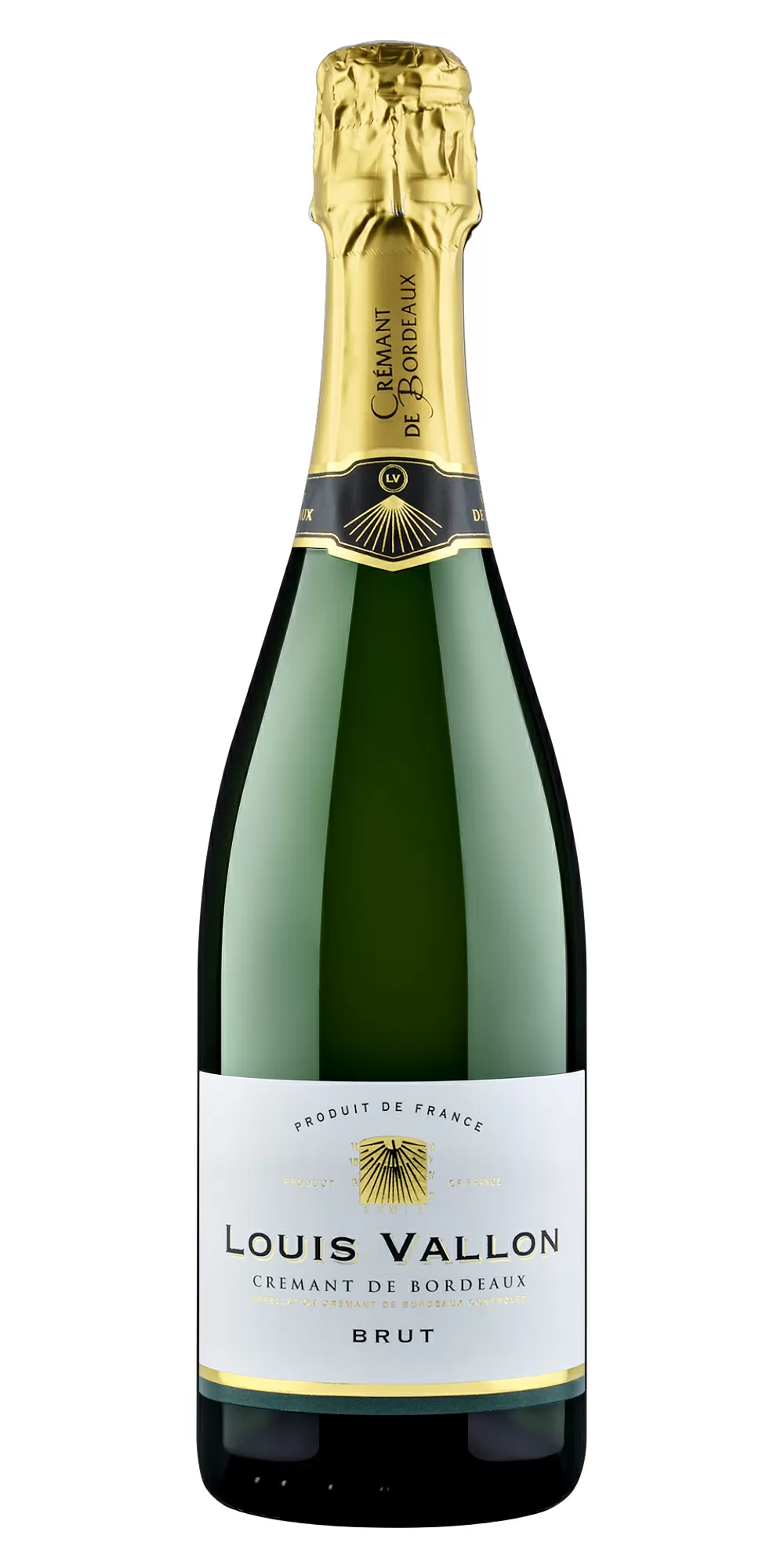 Игристое вино Louis Vallon Cremant de Bordeaux Blanc Brut 0.75 л - цена в  Москве