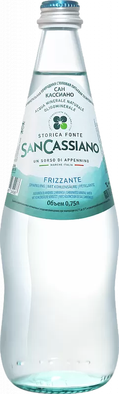 Вода газированная San Cassiano Glass 0.75 л