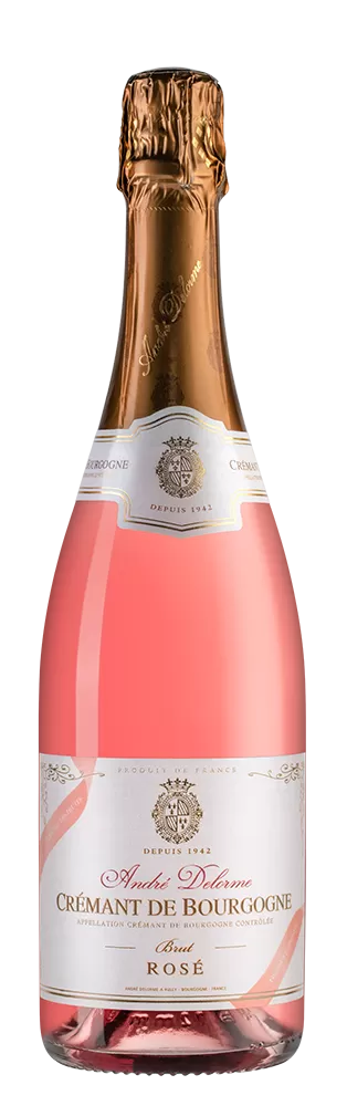 Розовое Брют Игристое вино Cremant de Bourgogne Brut Terroir des Fruits Rose 2018 г. 0.75 л