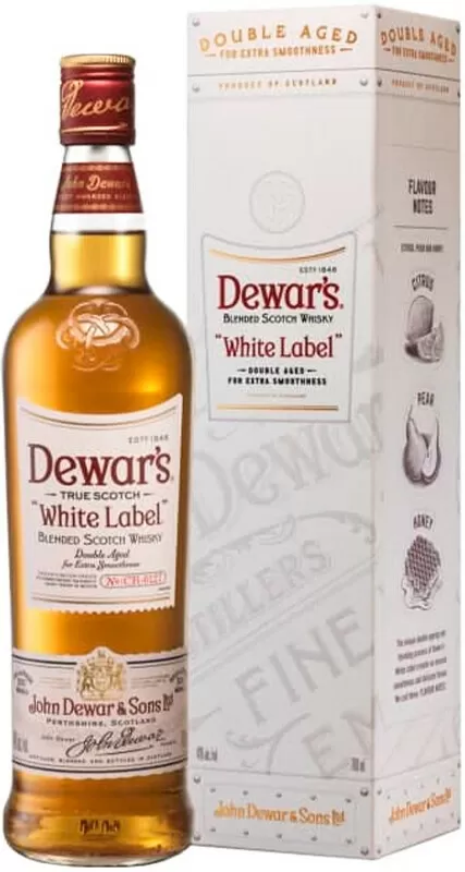 Виски Dewars 12-летний 40% в подарочной упаковке, 700мл