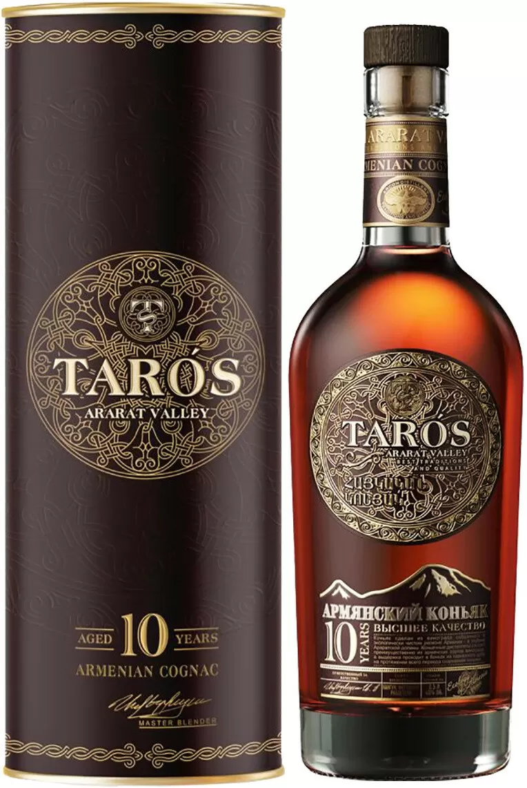 Коньяк Taros 10 Years Old 0.5 л Gift Box купить в Москве – Тарос 10 Лет в  подарочной коробке по цене 1 293 ₽