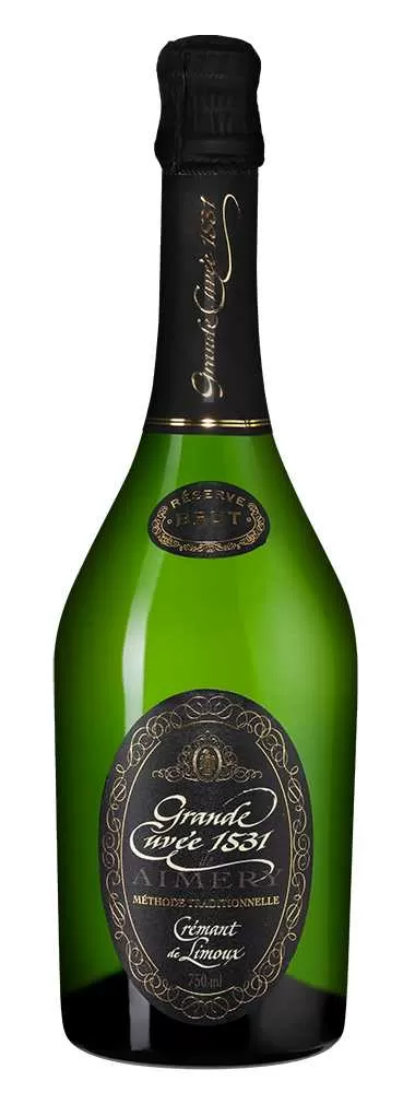 Белое Брют Игристое вино Grande Cuvee 1531 Cremant de Limoux Brut Reserve Aimery Sieur d'Arques 2018 г. 0.75 л