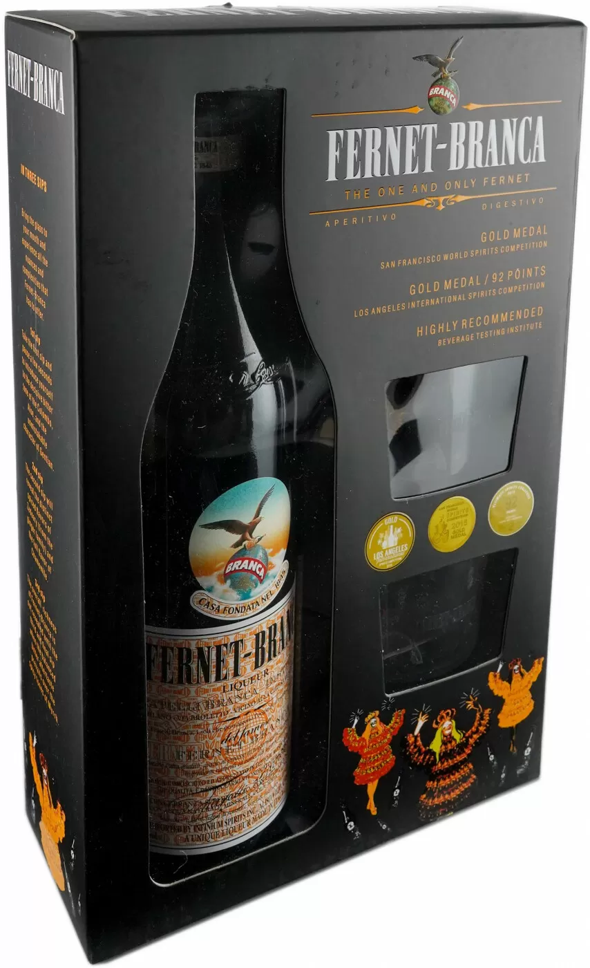 Ликер Fernet Branca 2 Shots 0.5 л Gift Box купить в Москве – Фернет-Бранка  с 2 шотами в подарочной коробке по цене 2 714 ₽